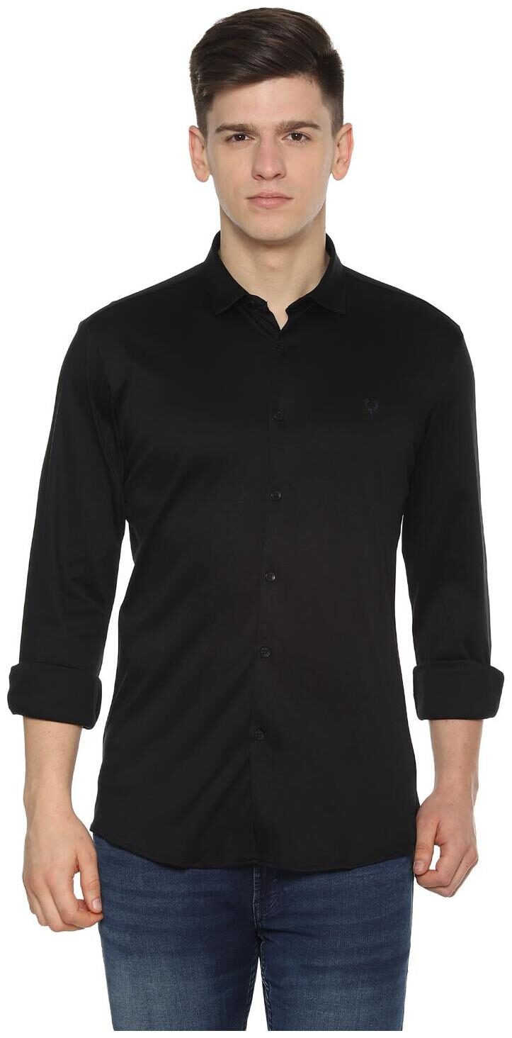 

Allen Solly Men Black Solid Slim Fit Casual Shirt