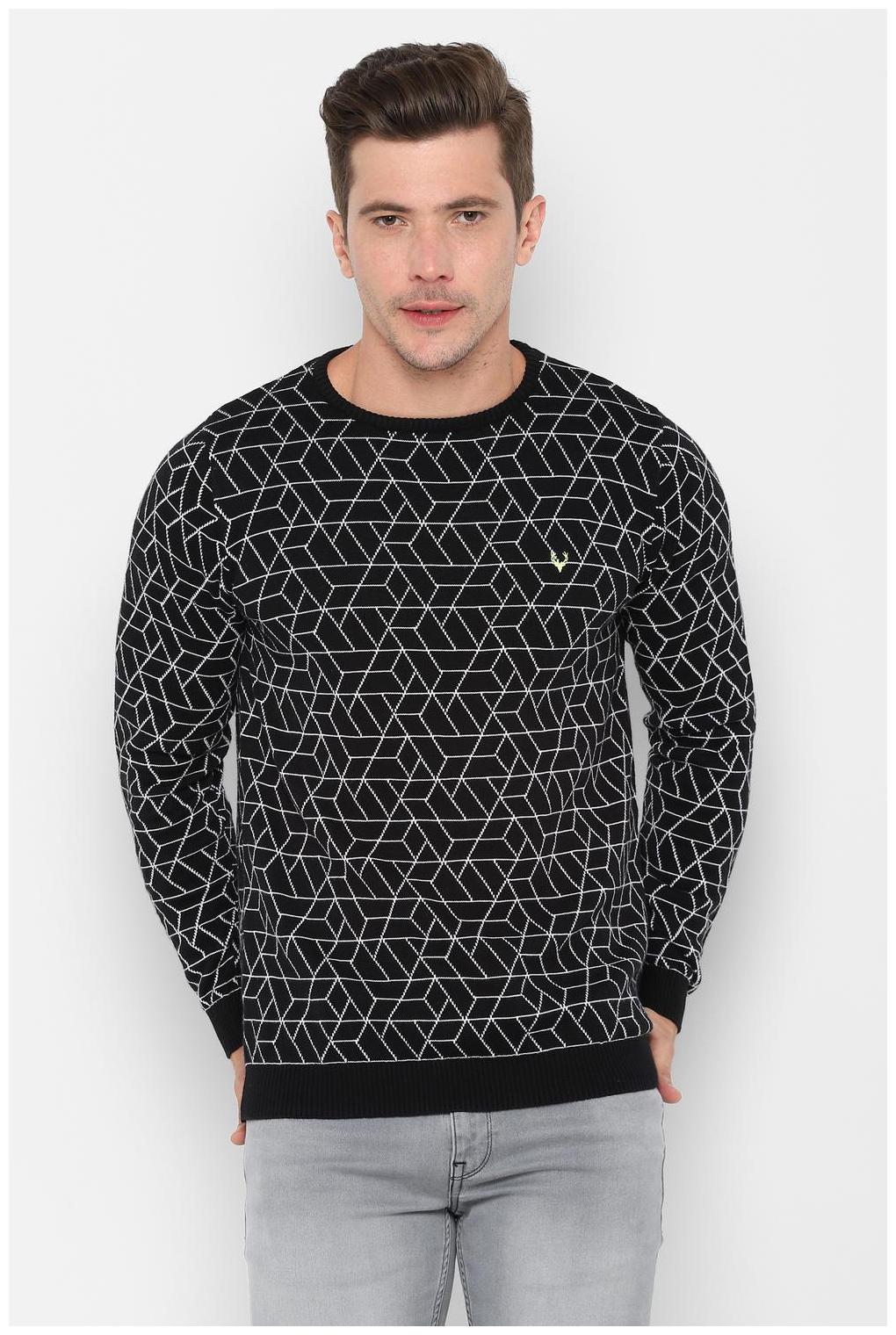 

Allen Solly Men Cotton Pullover Black