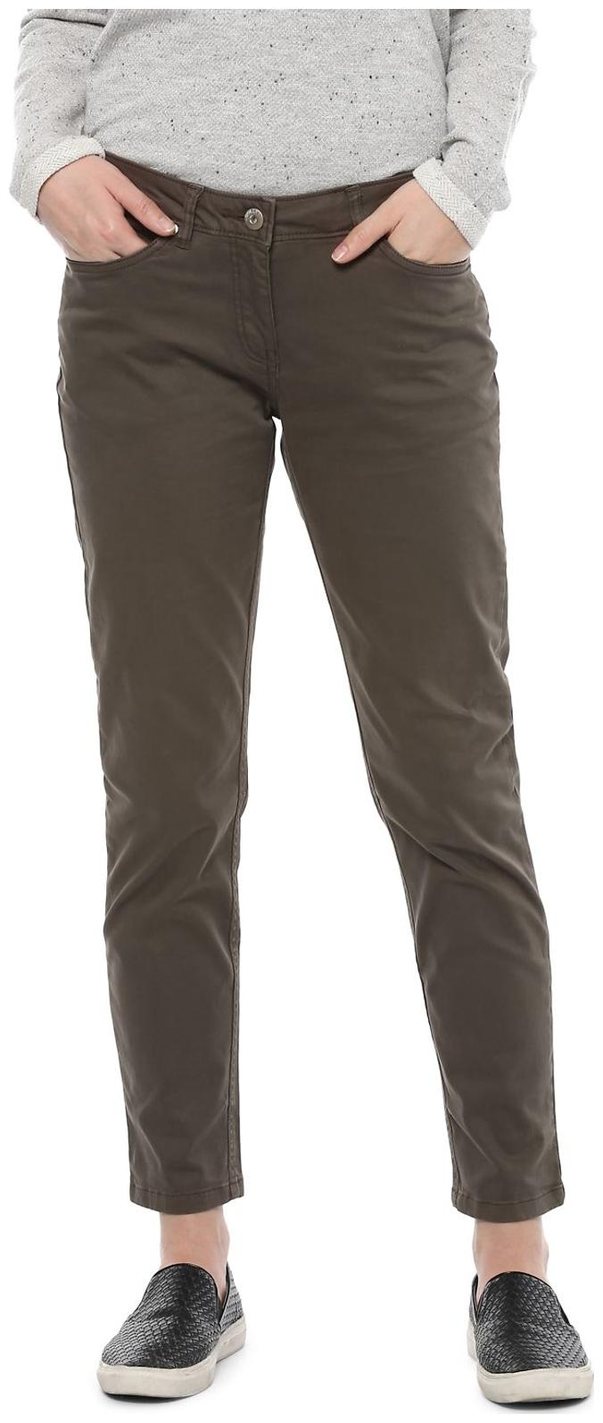 

Allen Solly Women Brown Straight fit Cigarette pants