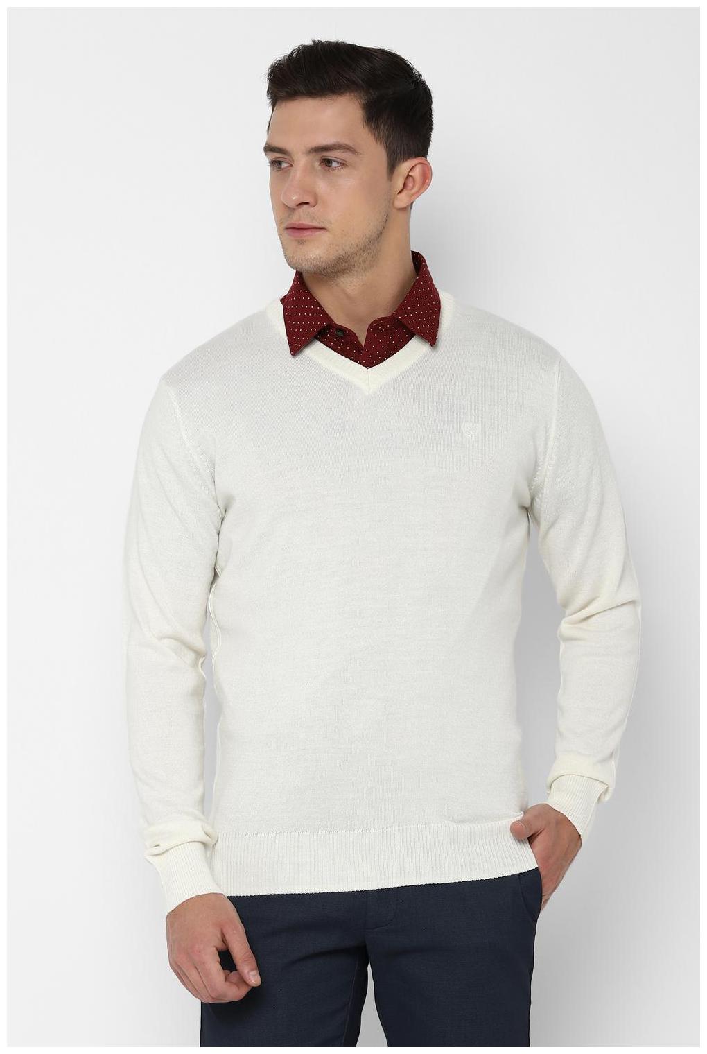 

Allen Solly Men Blended Pullover White