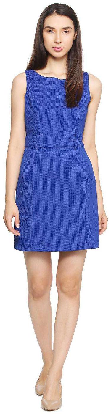 

Allen Solly Blue Printed Bodycon dress