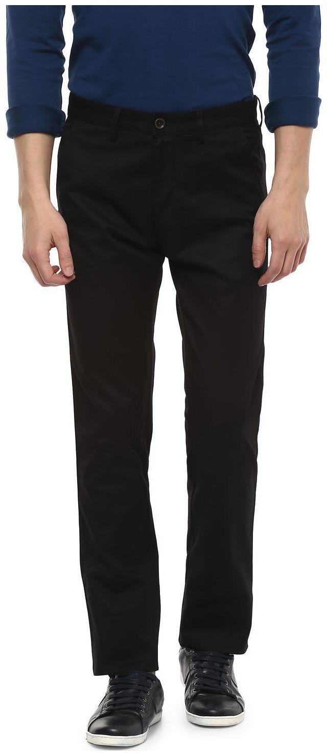 

Allen Solly Men Solid Regular Fit Formal Trouser - Black