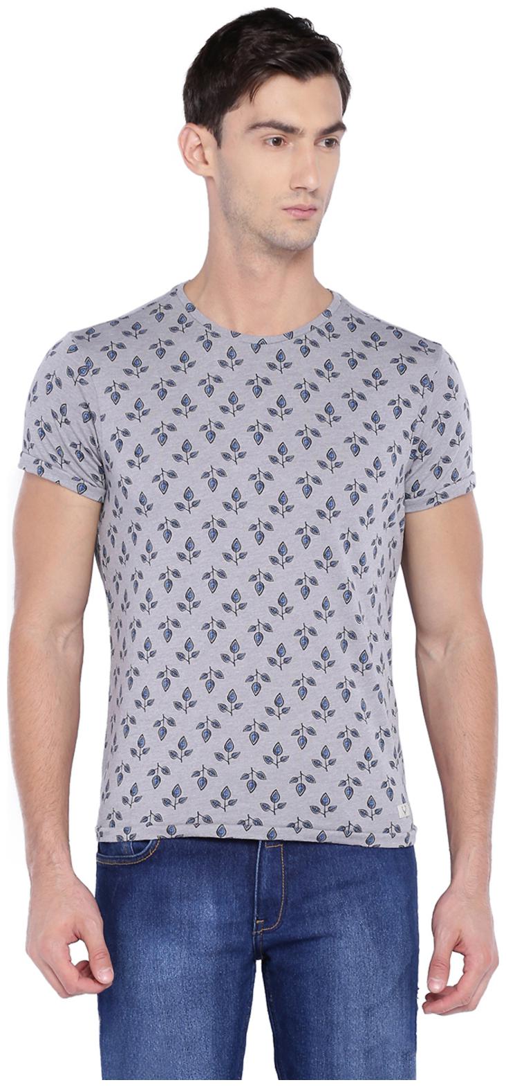 

Allen Solly Men Grey Slim fit Cotton Round neck T-Shirt - Pack Of 1