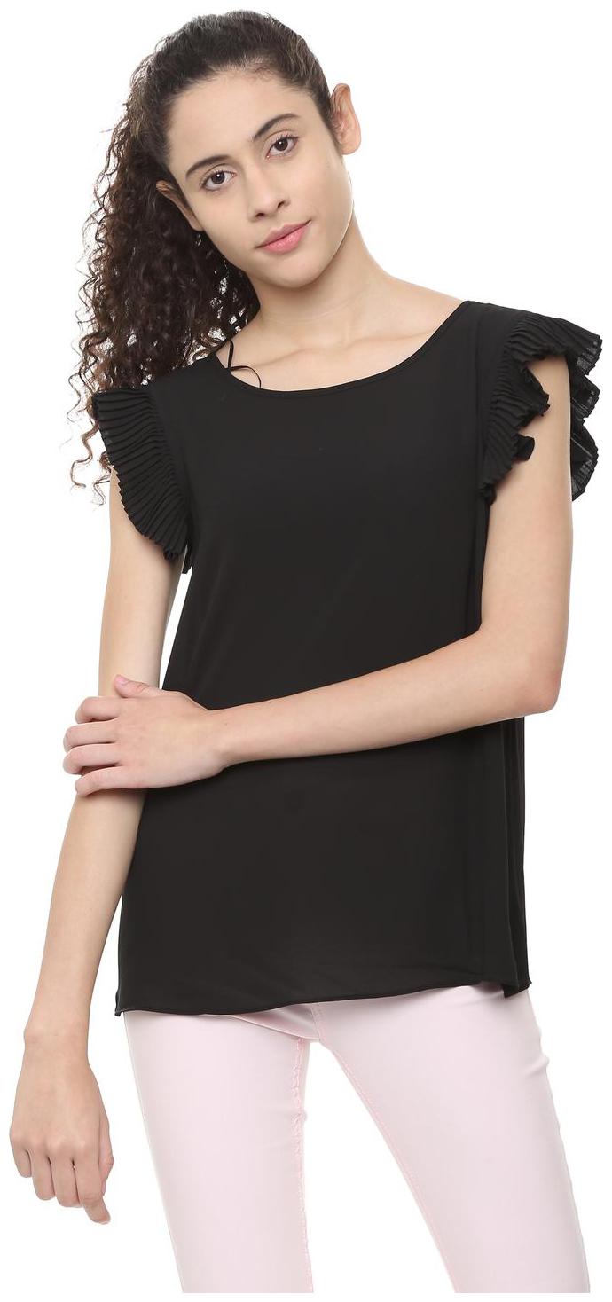 

Allen Solly Women Solid Regular top - Black