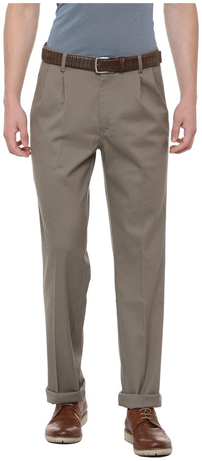 

Allen Solly Men Grey Checked Regular fit Regular trousers