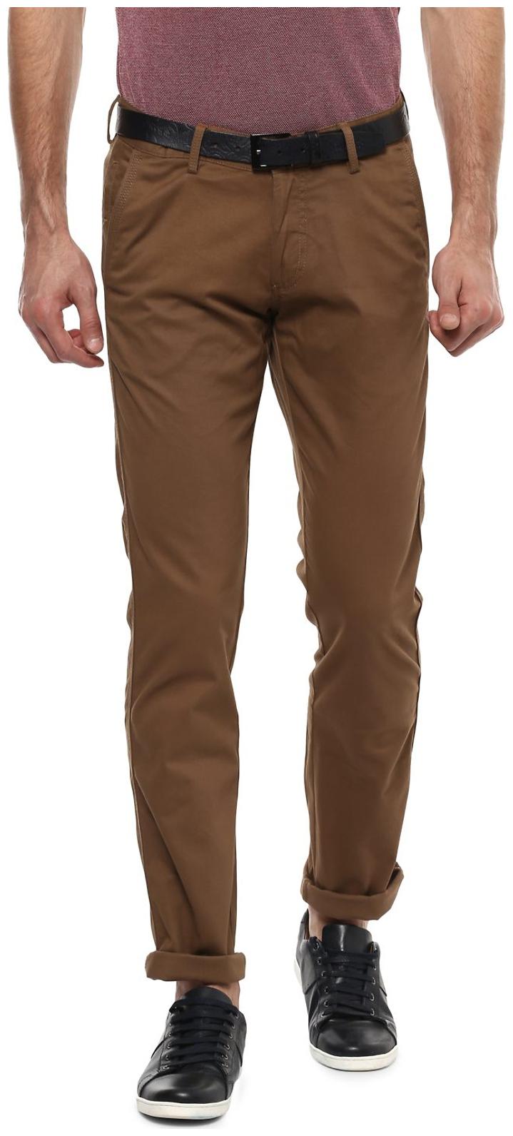 

Allen Solly Men Brown Solid Regular fit Chinos