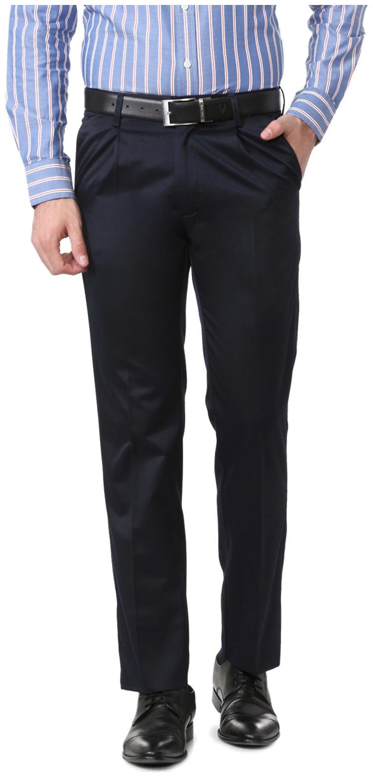 

Allen Solly Men Solid Regular Fit Formal Trouser - Black