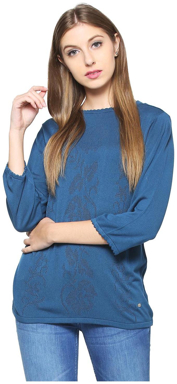 

Allen Solly Women Striped Cape top - Blue