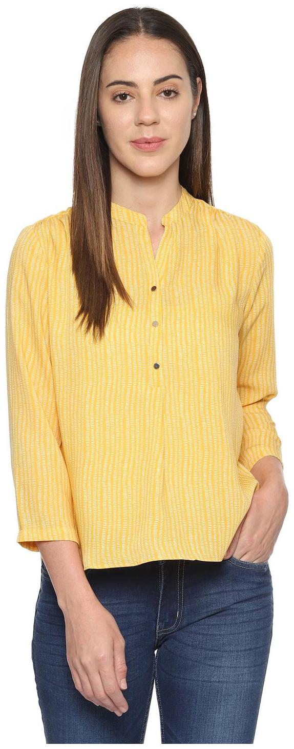 

Allen Solly Women Solid Regular top - Yellow
