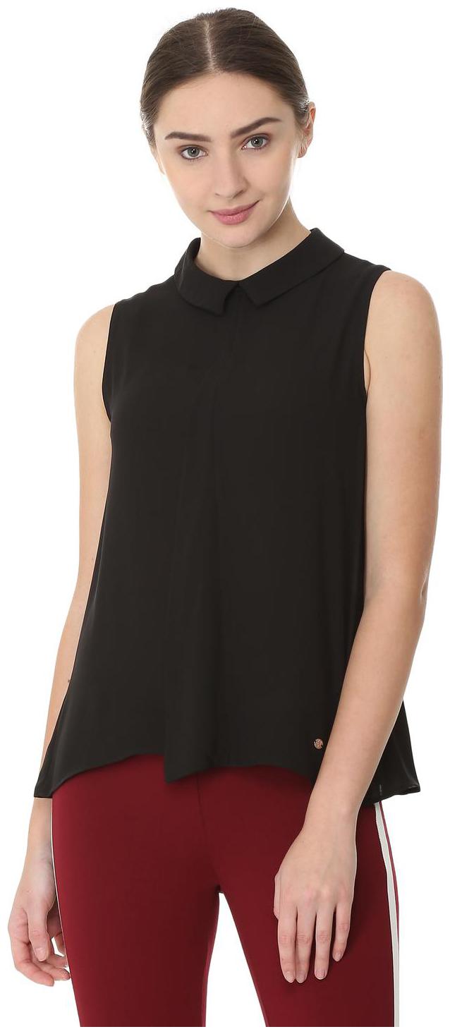 

Allen Solly Women Solid Regular top - Black