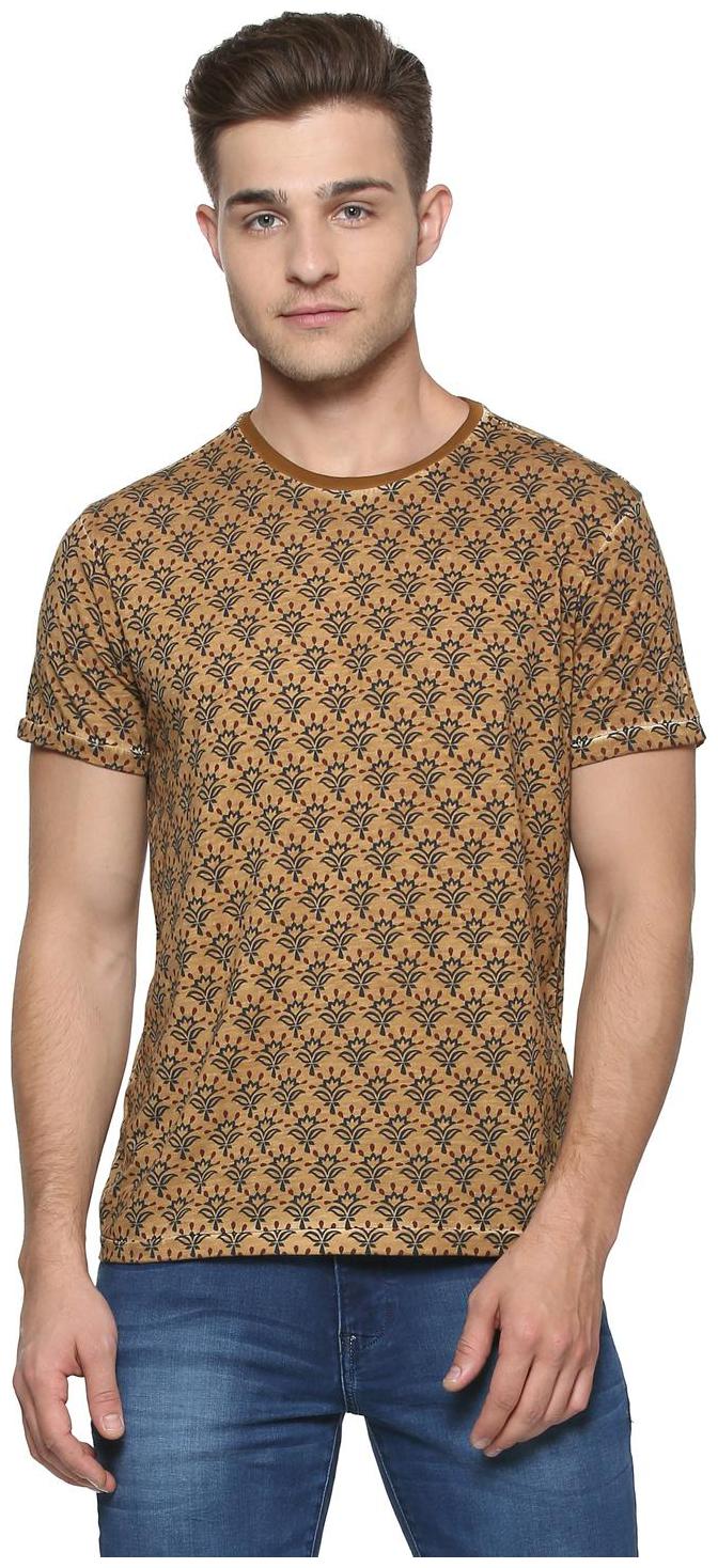 

Allen Solly Men Brown Regular fit Cotton Round neck T-Shirt - Pack Of 1