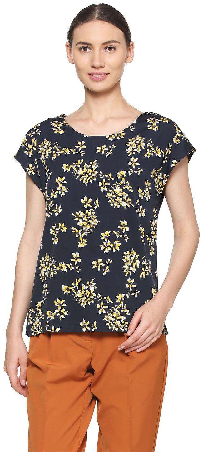 

Allen Solly Women Printed Regular top - Blue