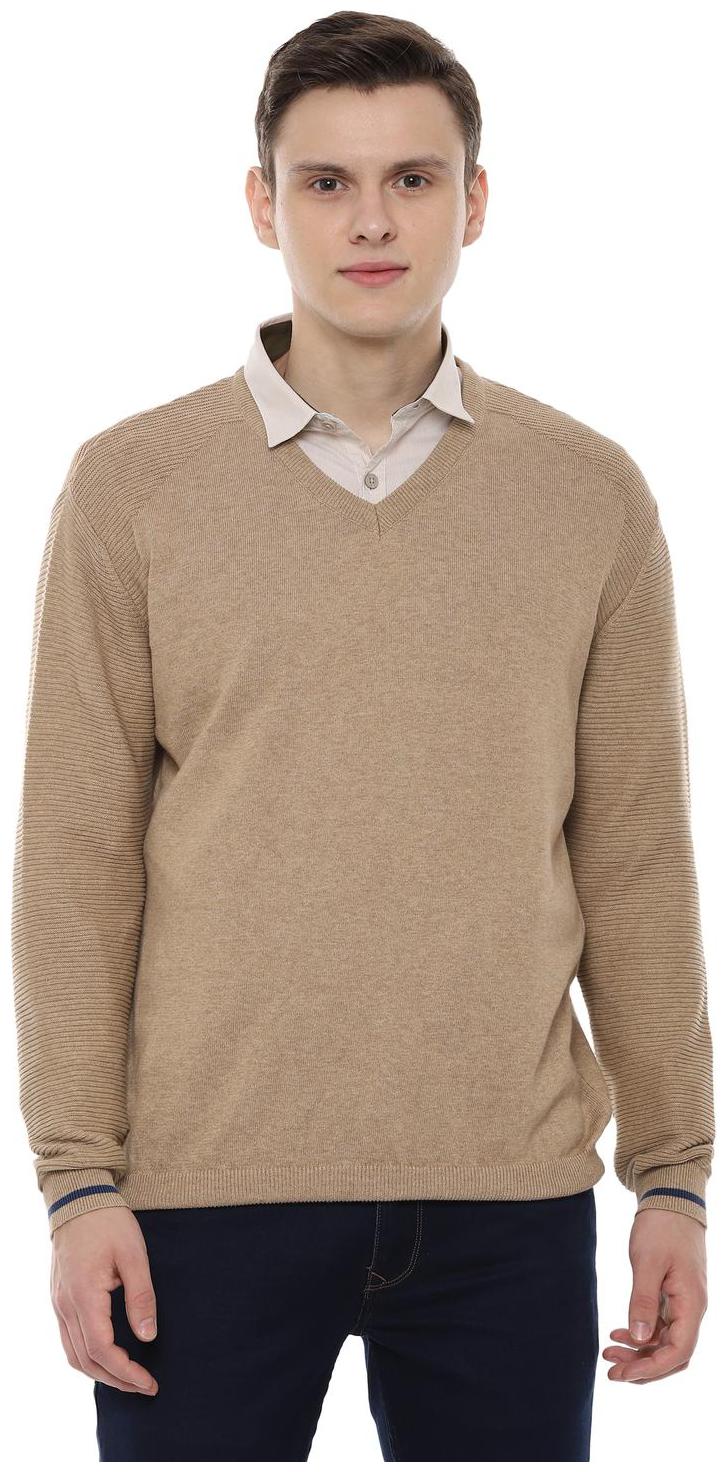 

Allen Solly Men Cotton Pullover Beige