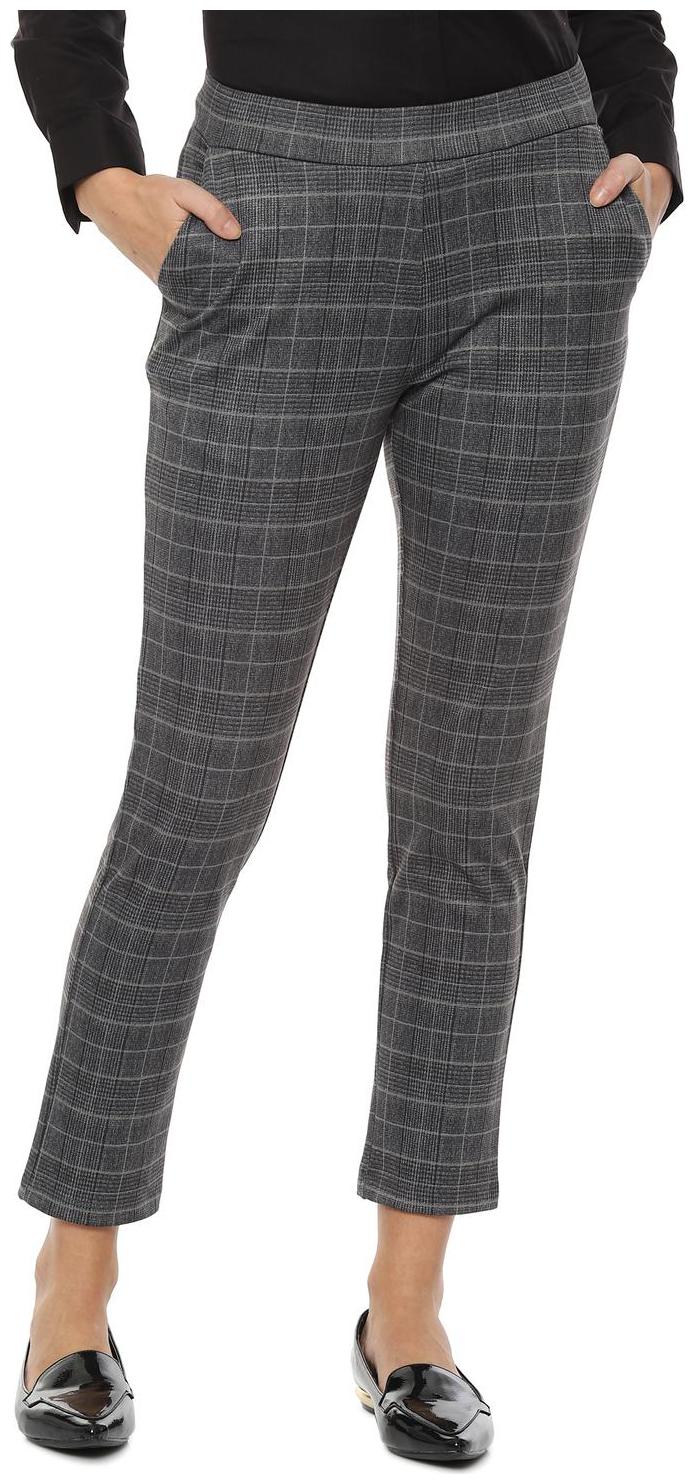 

Allen Solly Women Grey Regular fit Regular trousers