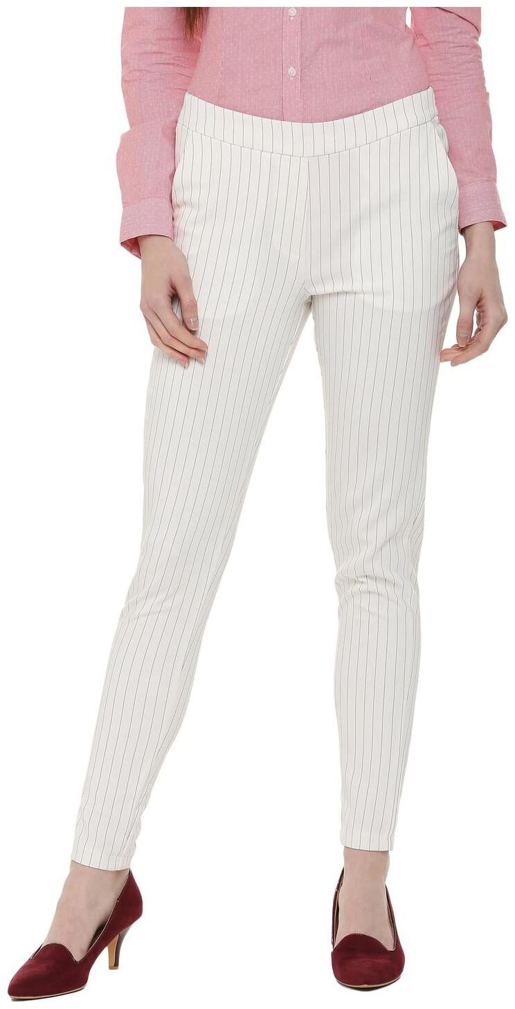 

Allen Solly Women White Regular fit Regular trousers