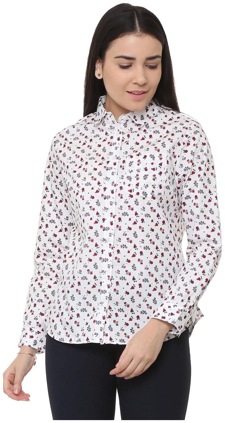 

Allen Solly Women White Printed Regular Fit Shirt