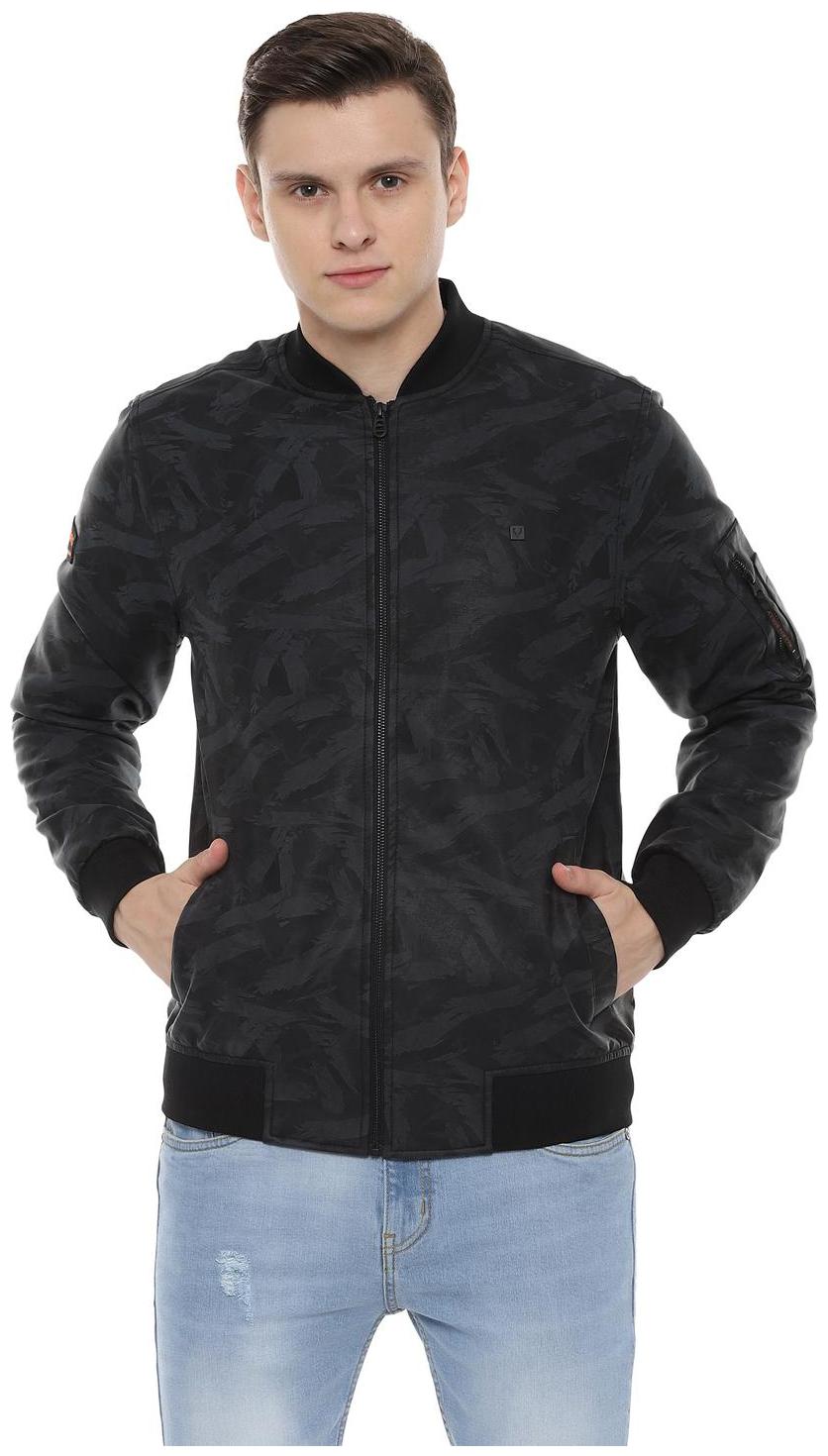 

Allen Solly Polyester Men Black Bomber Jacket