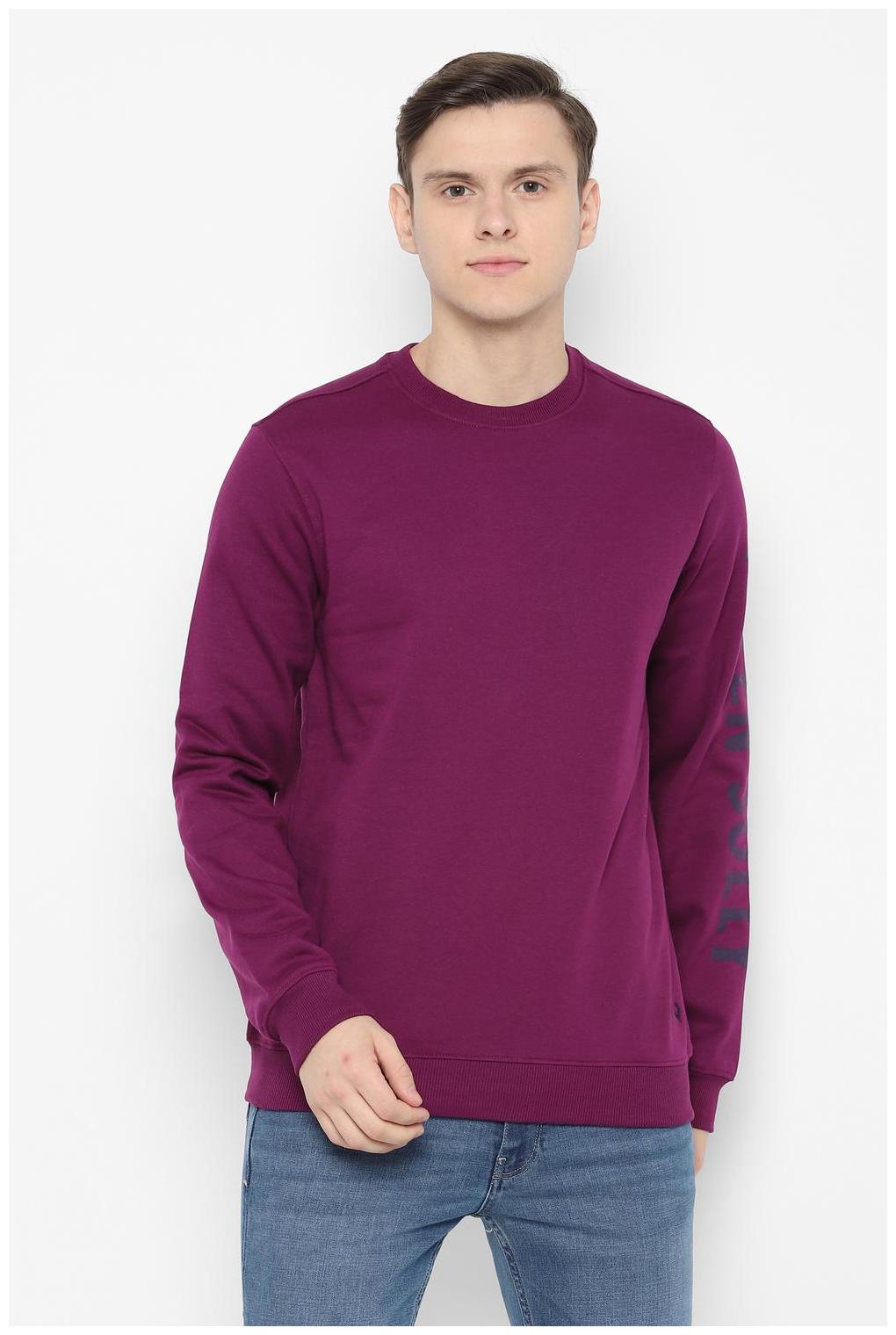 

Allen Solly Men Purple Round neck Sweatshirt