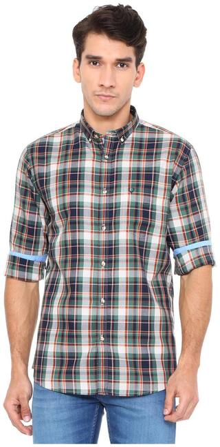 Allen Solly Men Multi Checked Slim Fit Casual Shirt