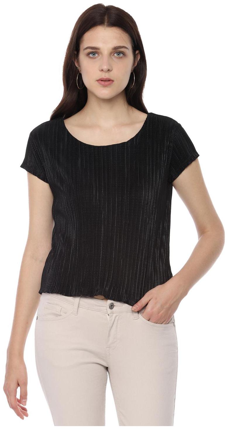 

Allen Solly Women Solid Regular top - Black