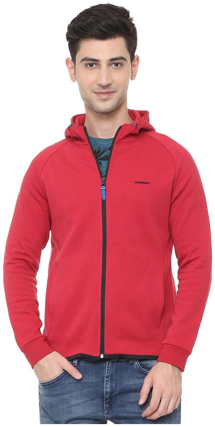 

Allen Solly Men Red Hooded Hoodie