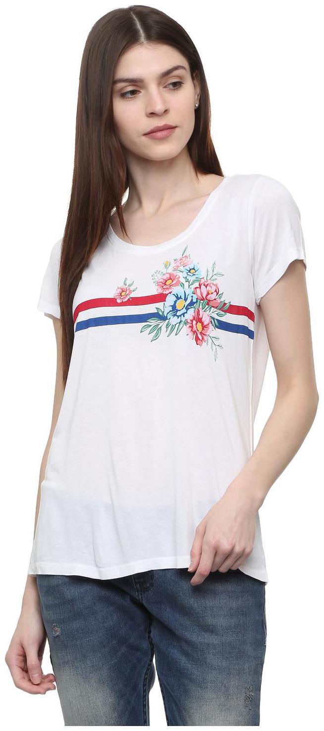 

Allen Solly Women Printed Regular top - White