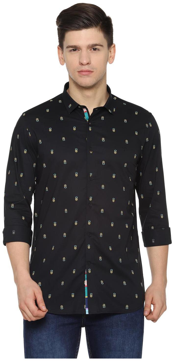 

Allen Solly Men Black Printed Slim Fit Casual Shirt