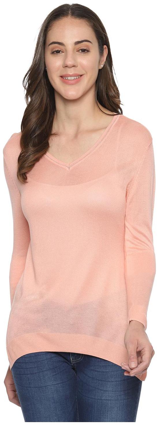 

Allen Solly Women Self design Regular top - Orange