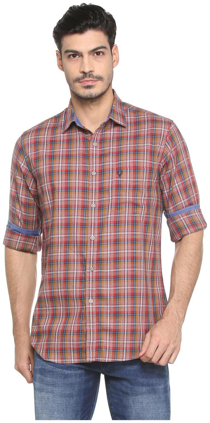 

Allen Solly Men Multi Checked Slim Fit Casual Shirt
