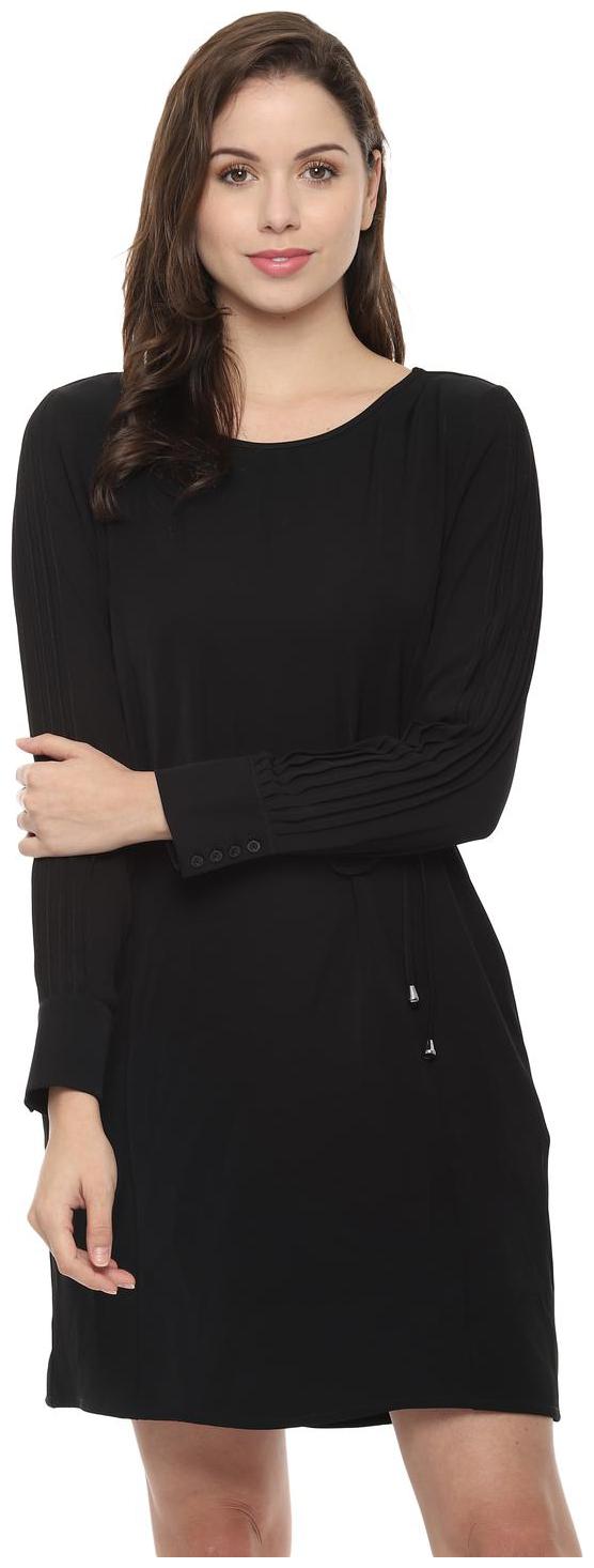 

Allen Solly Black Solid A-line dress