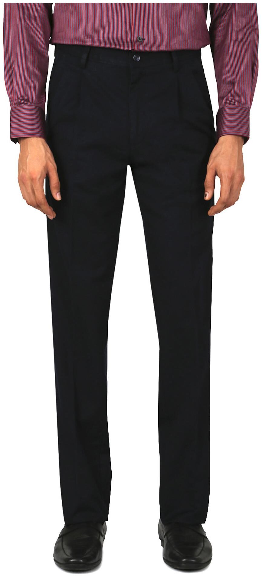 

Allen Solly Men Solid Regular Fit Formal Trouser - Blue