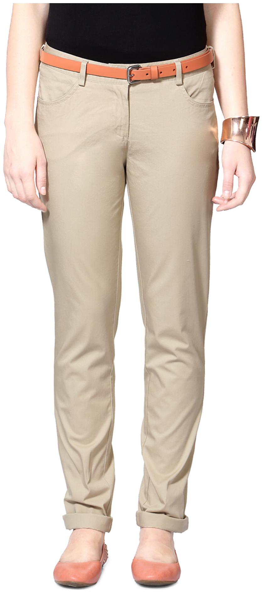 

Allen Solly Beige Cotton Trouser