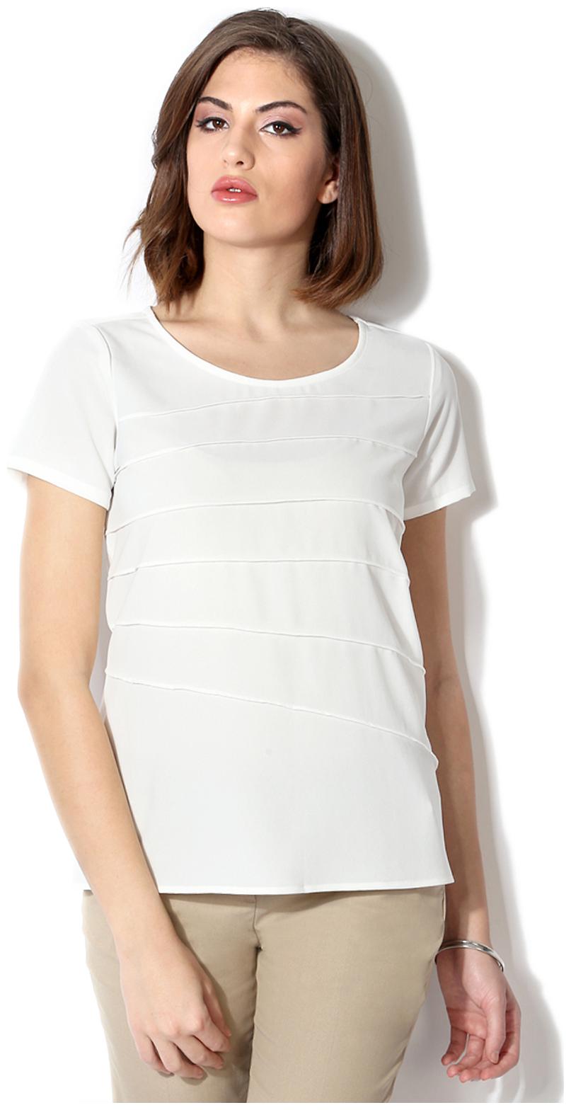 

Allen Solly Women Solid Regular top - White