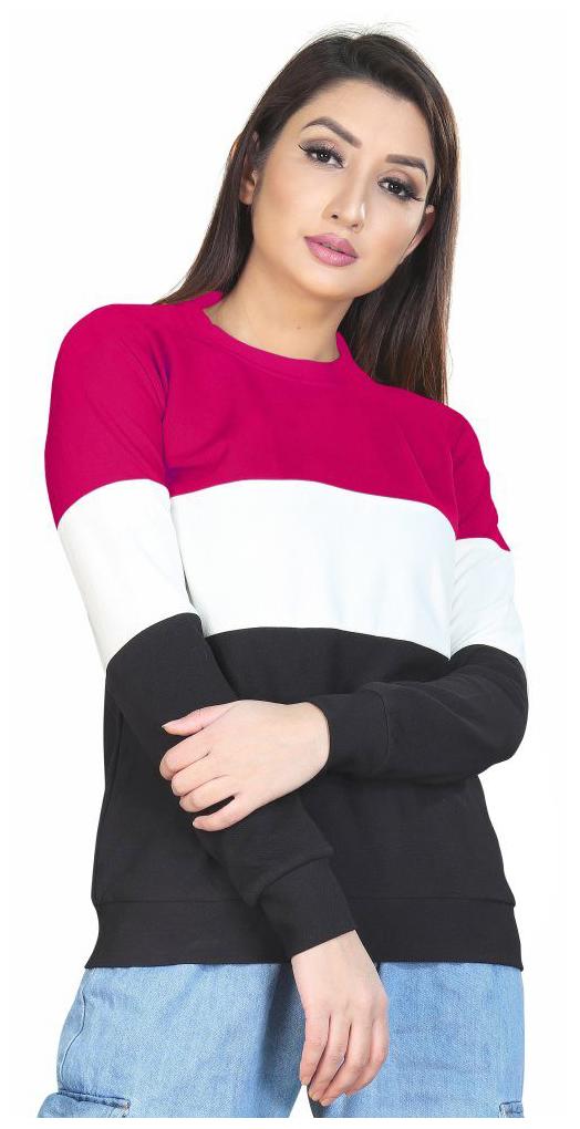 

ALPOSH Women Lycra Colorblocked Multi T Shirt