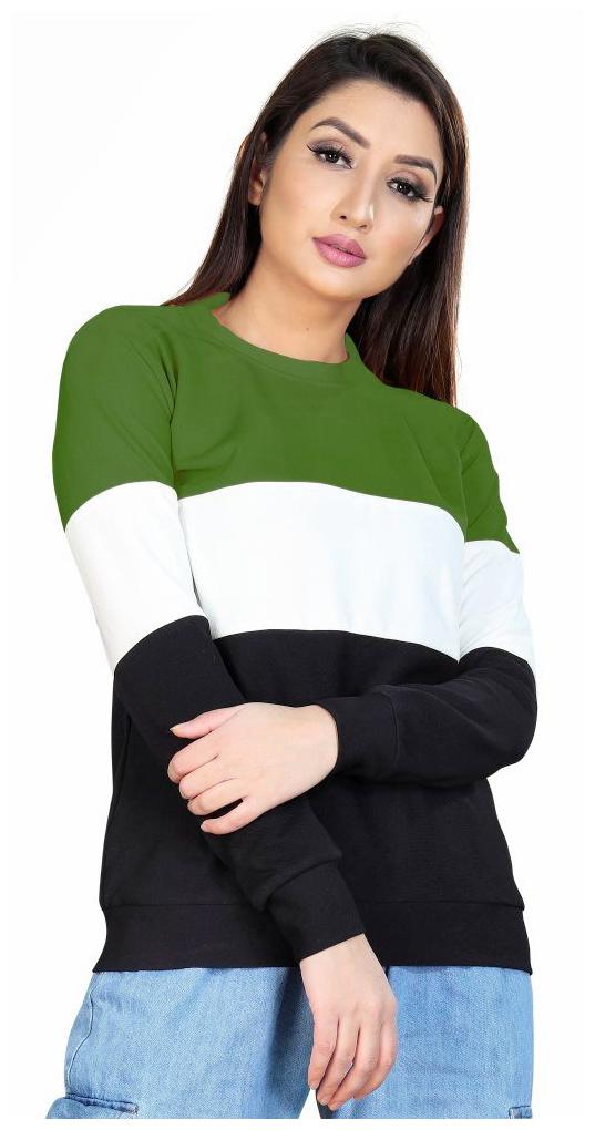 

ALPOSH Women Lycra Colorblocked Multi T Shirt