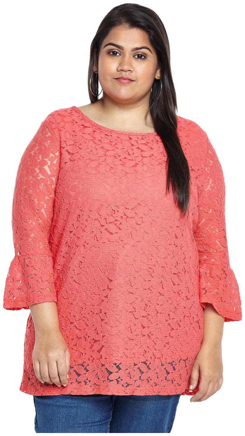 

Alto Moda by Pantaloons Women Printed Regular top - Pink