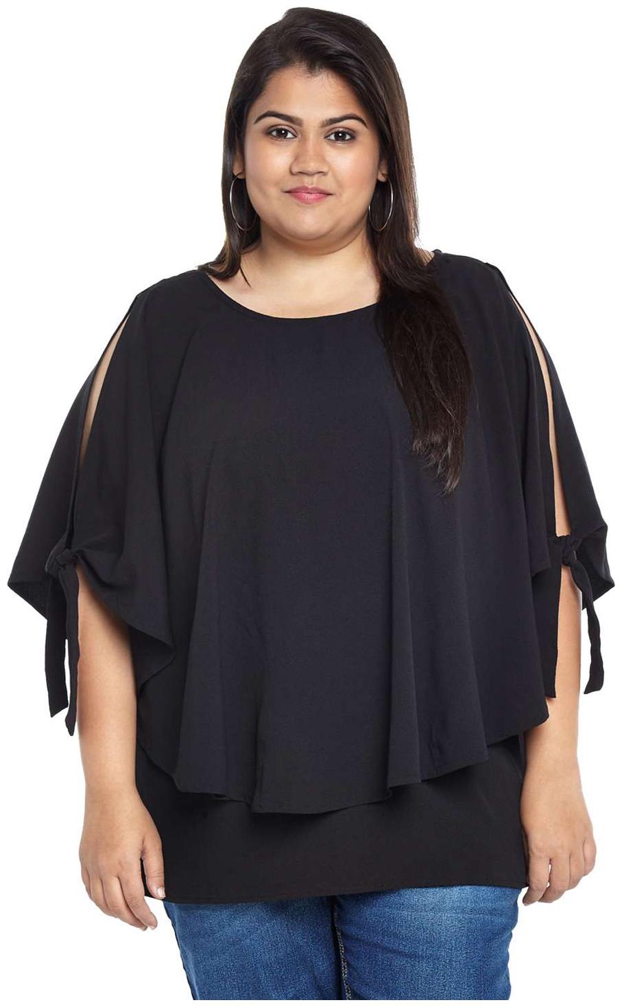 

Alto Moda by Pantaloons Women Solid Regular top - Black