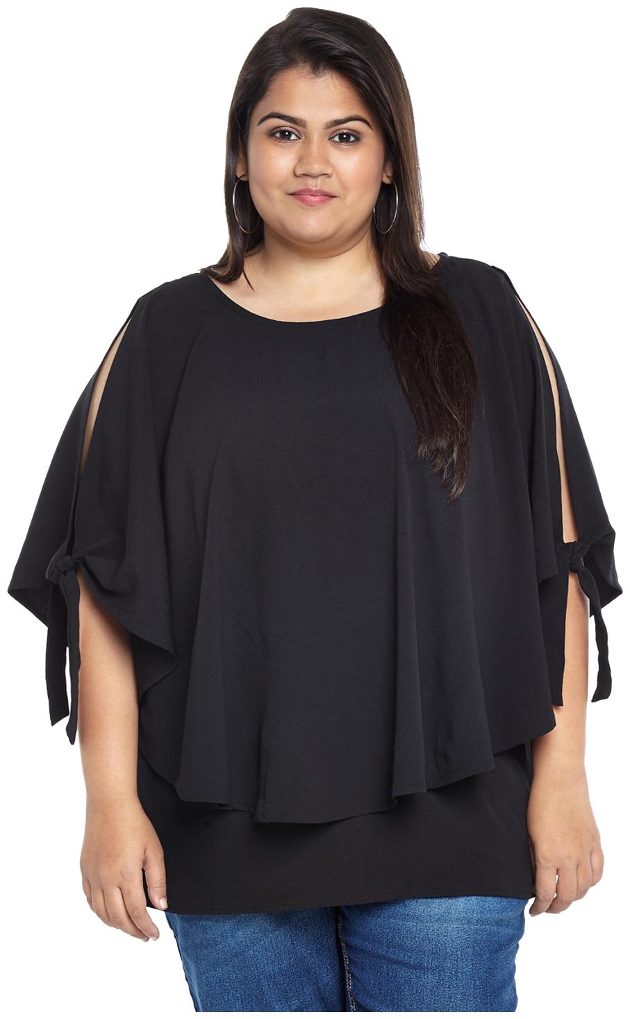 

Alto Moda by Pantaloons Women Solid Regular top - Black