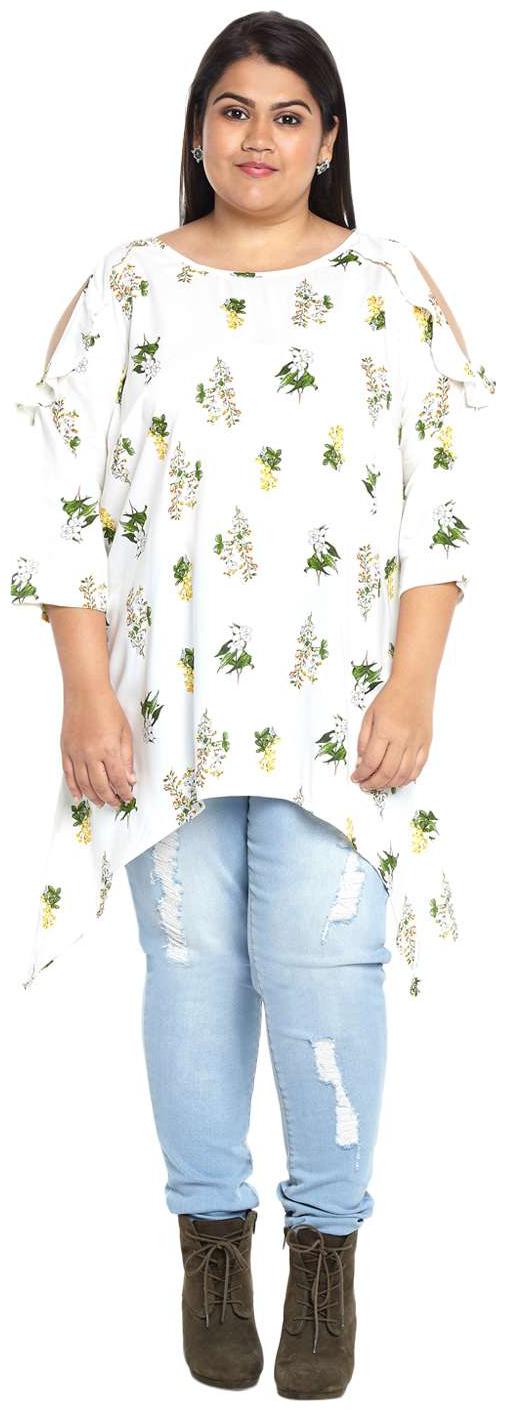 

Alto Moda by Pantaloons Women Printed Regular top - White