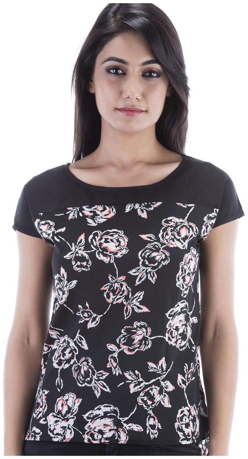 

Amadore Black Polyester Tops