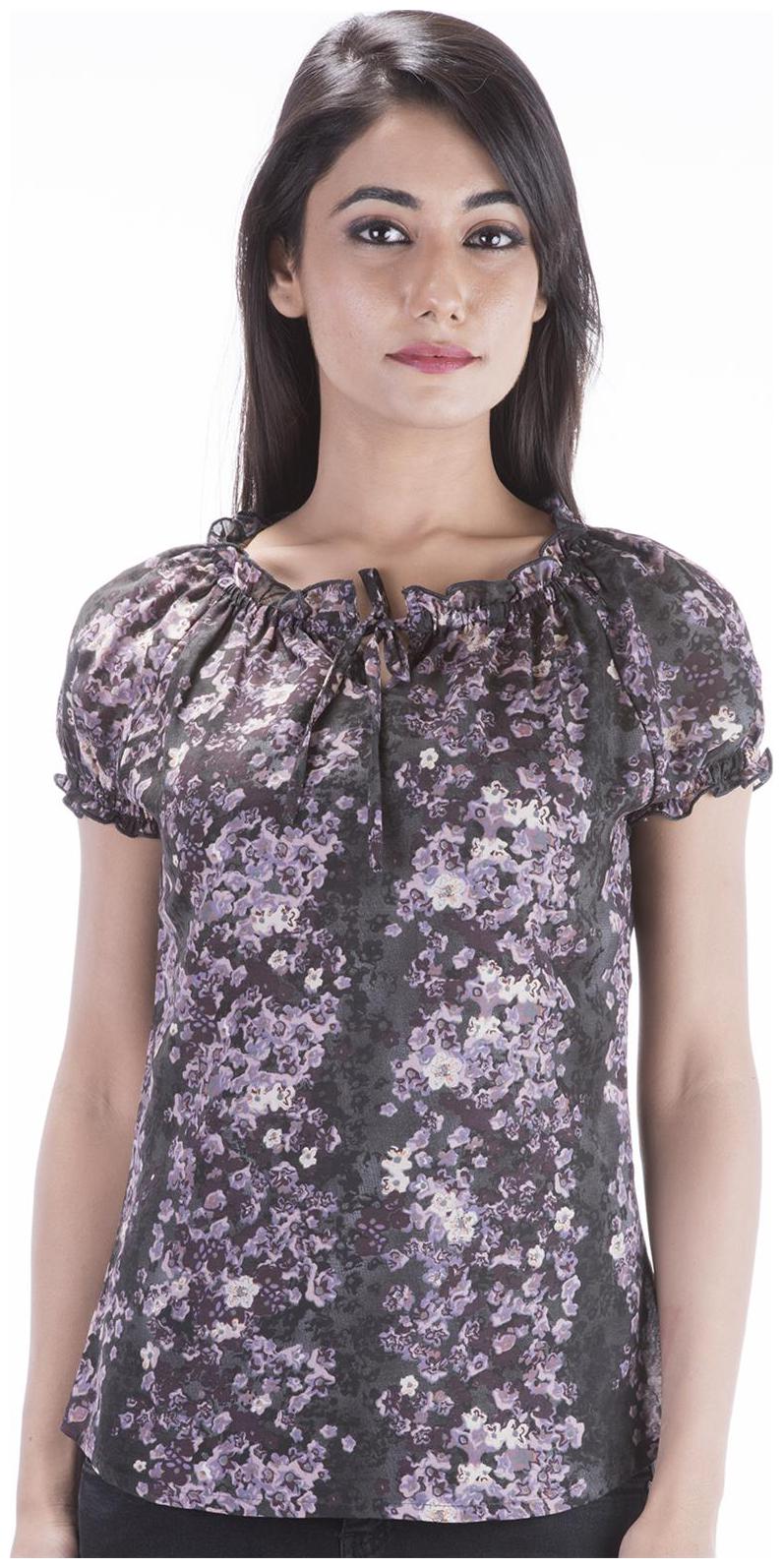 

Amadore Casual Short Sleeve Floral Print Women s Multicolor Top
