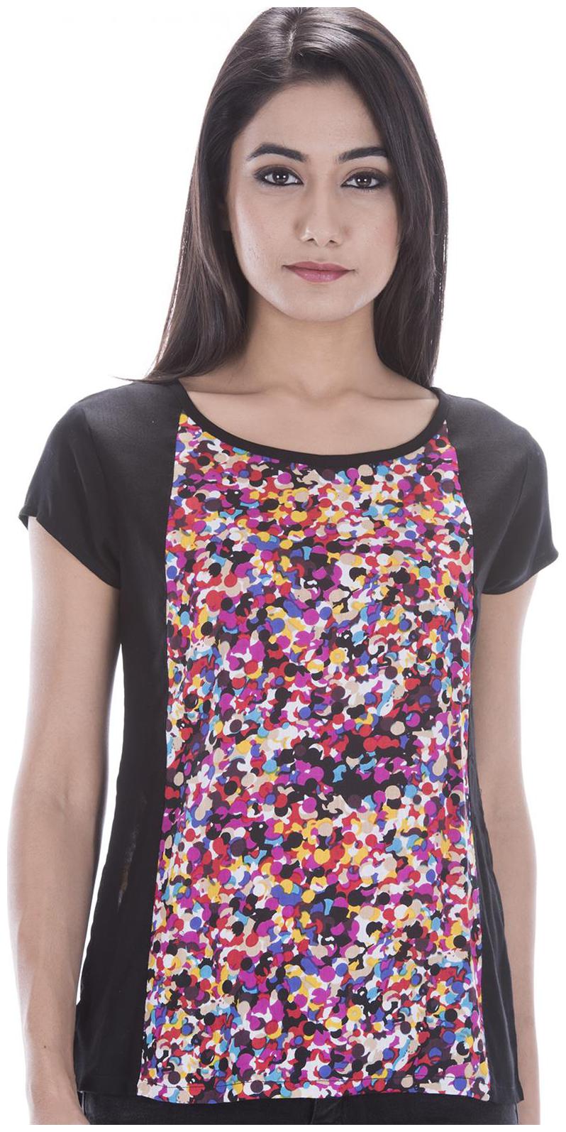 

Amadore Casual Short Sleeve Printed Women s Multicolor Top