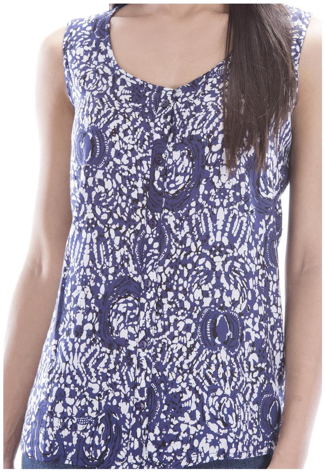 

Amadore Casual Sleeveless Printed Women s Multicolor Top