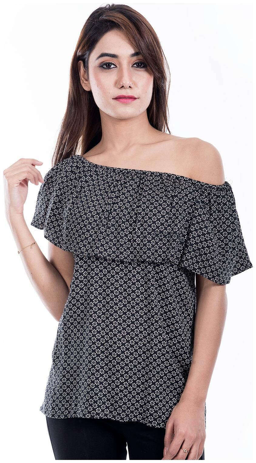 

Amadore Causal Printed Rayon Top