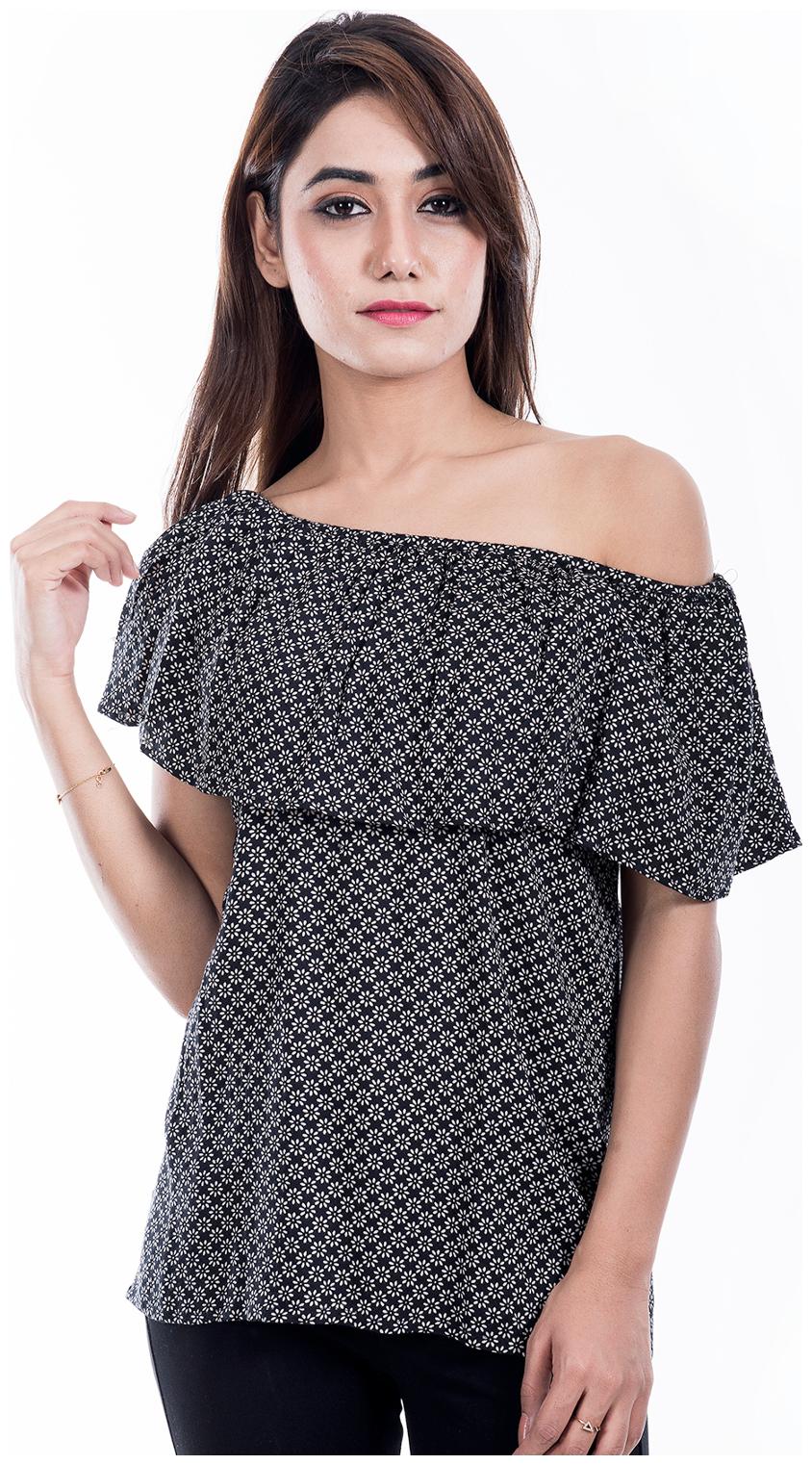 

Amadore Causal Printed Rayon Top