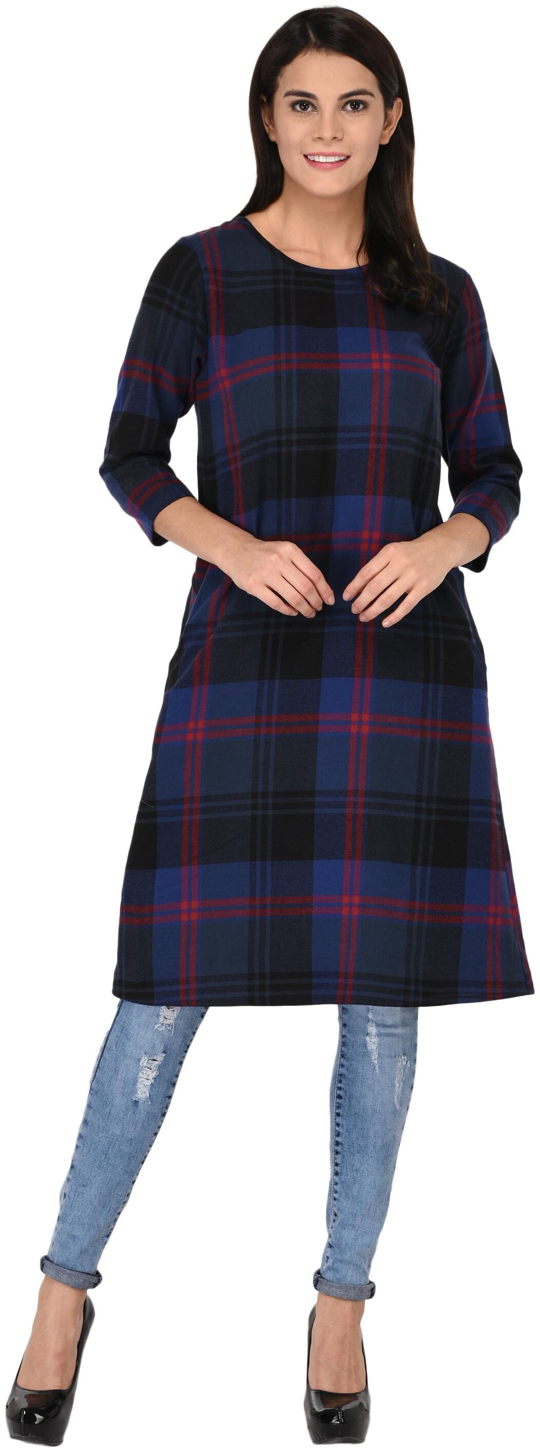 

Amadore Women Checked Regular tunic - Multi