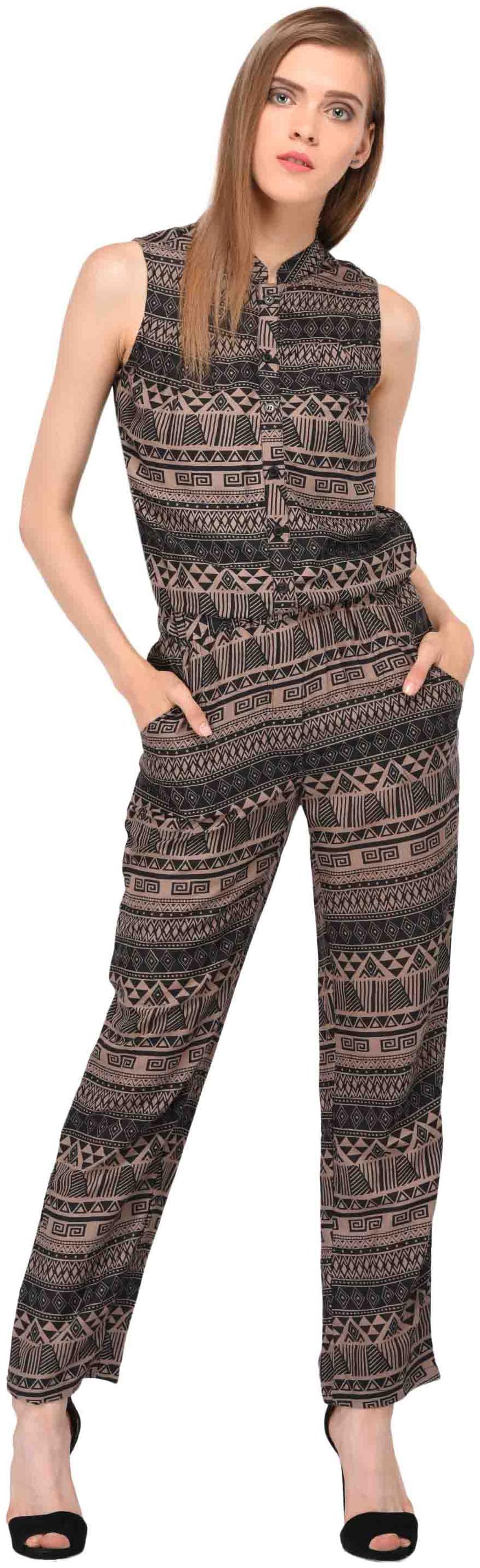 

Amadore Geometric Jumpsuit - Black