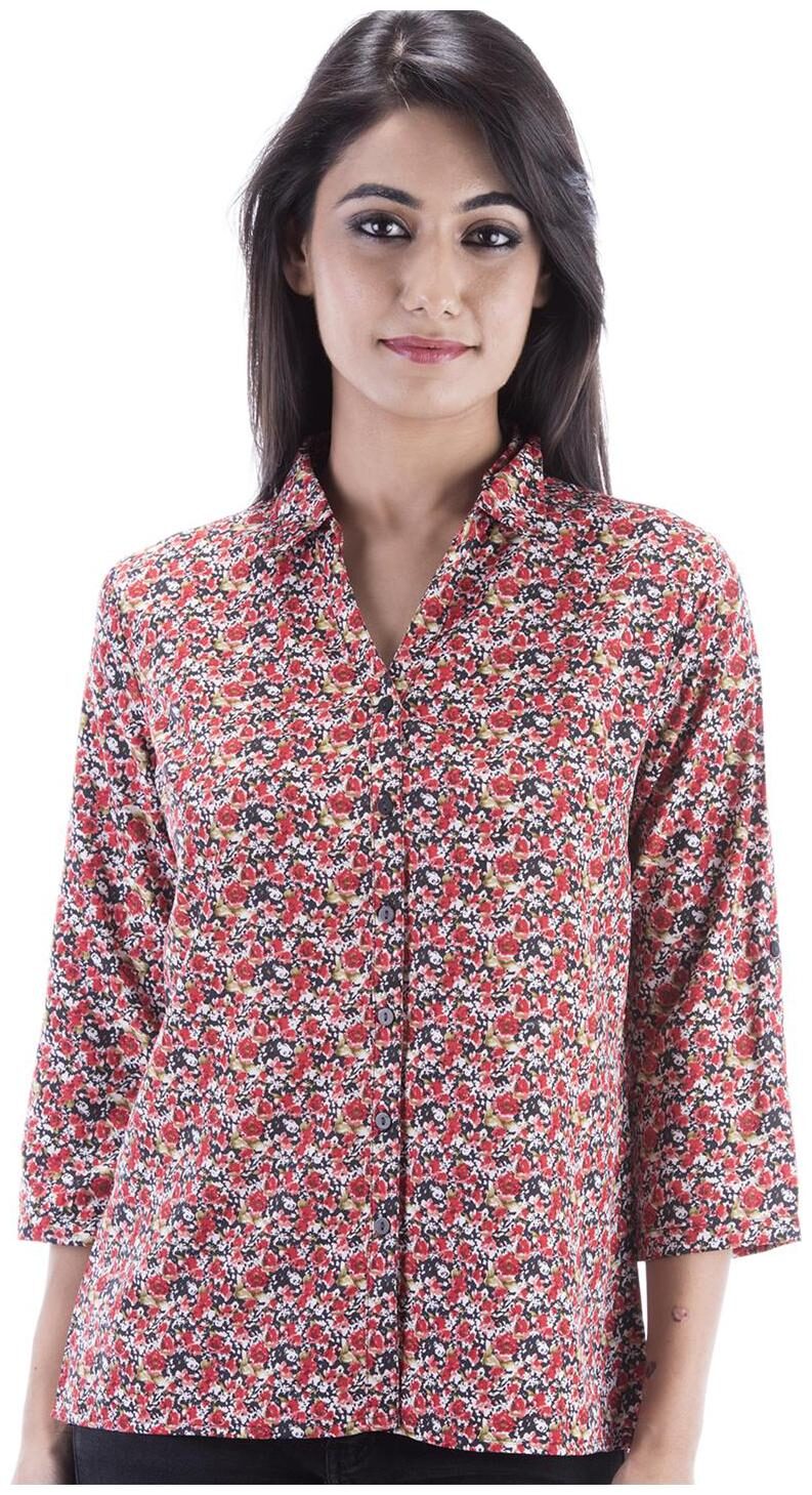 

Amadore Women Multi Printed Regular Fit Shirt
