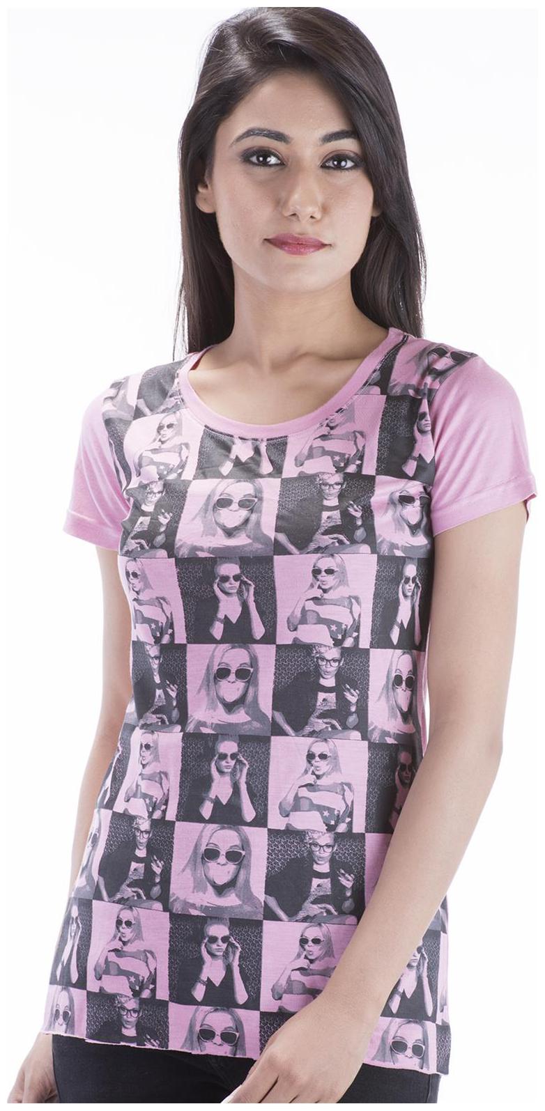 

Amadore Pink Viscose T-SHIRT