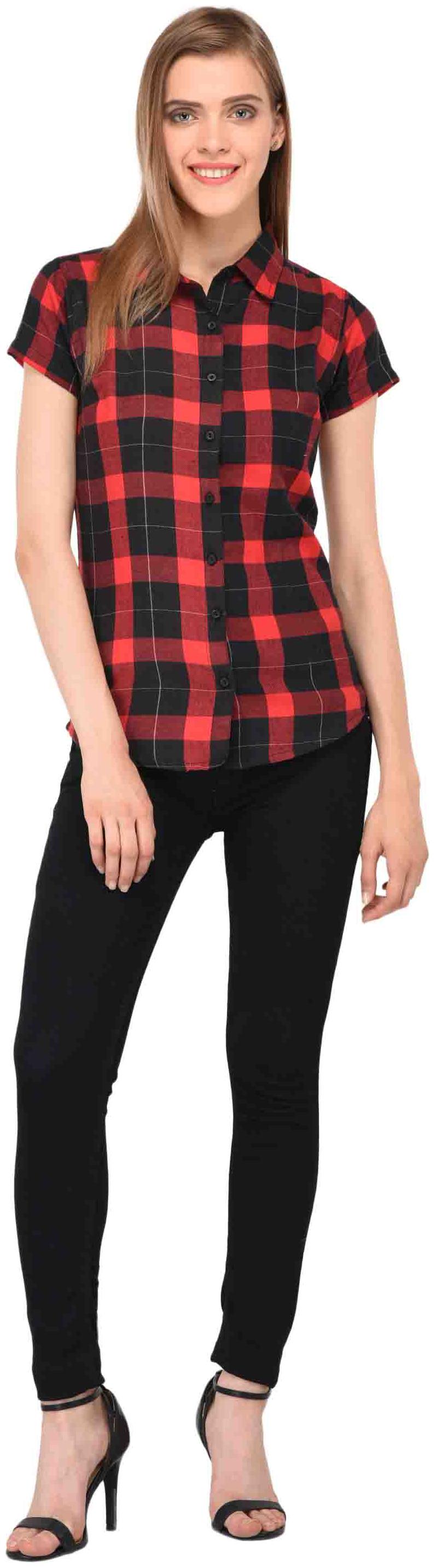 

Amadore Women Multi Checked Regular Fit Shirt
